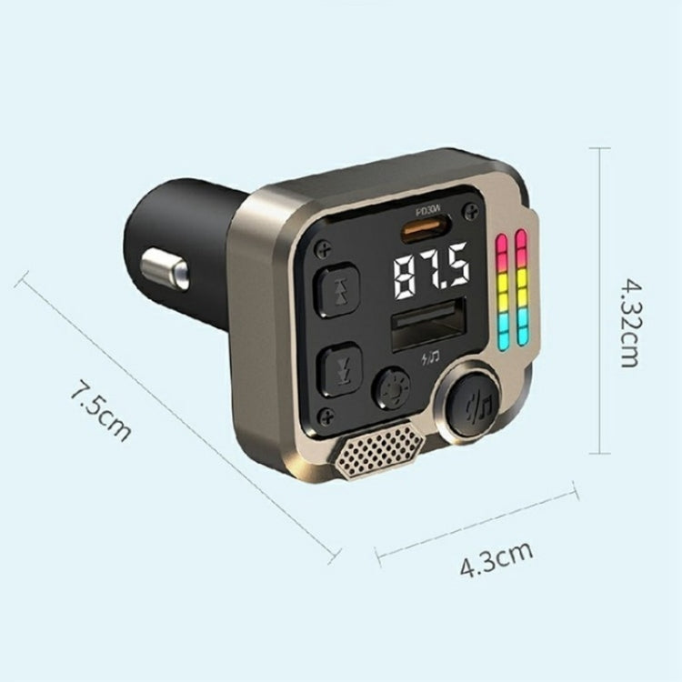 C68 Dual Port Bluetooth FM Transmitter PD 30W Car Charger Music Player Hands-Free Call - Bluetooth Car Kits by PMC Jewellery | Online Shopping South Africa | PMC Jewellery | Buy Now Pay Later Mobicred