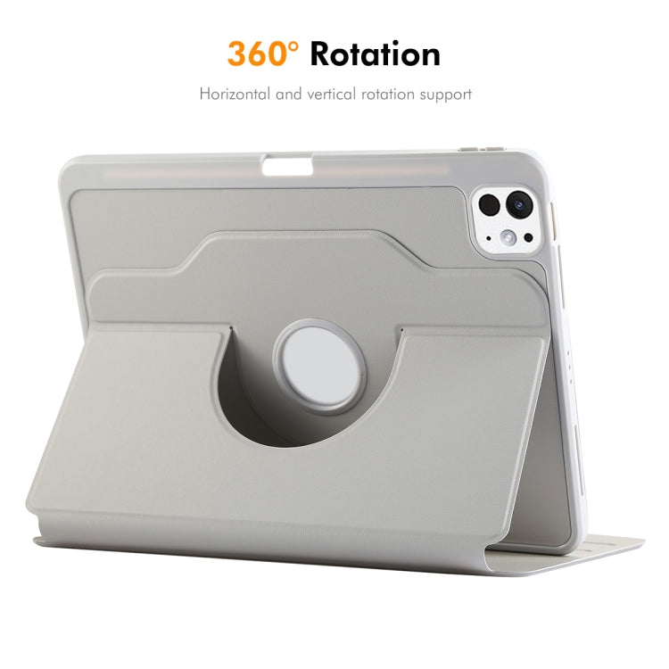 For iPad Pro 11 2024 ENKAY 360 Rotation TPU Leather Smart Tablet Case with Pen Slot(Light Blue) - free shipping - PMc TechLife - Order now!