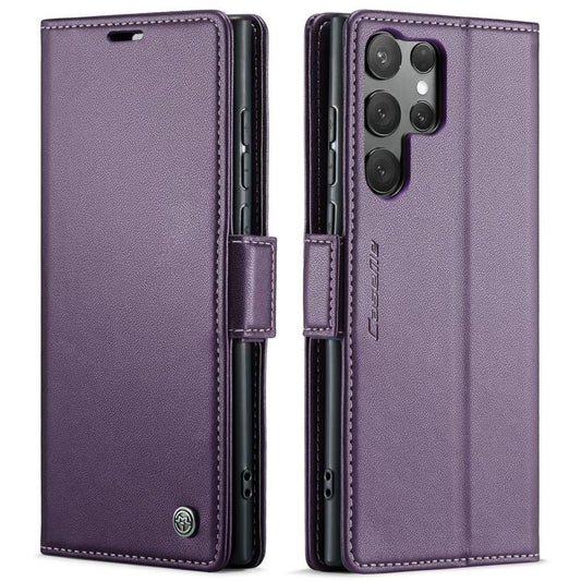 For Samsung Galaxy S25 Ultra 5G CaseMe 023 Butterfly Buckle Litchi Texture RFID Anti-theft Leather Phone Case(Purple) - Galaxy S25 Ultra 5G Cases by CaseMe | Online Shopping South Africa | PMC Jewellery | Buy Now Pay Later Mobicred