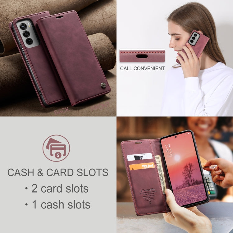 For OPPO Reno12 Pro 5G Global CaseMe 013 Multifunctional Horizontal Flip Leather Phone Case(Red) - Reno12 Pro Cases by CaseMe | Online Shopping South Africa | PMC Jewellery | Buy Now Pay Later Mobicred