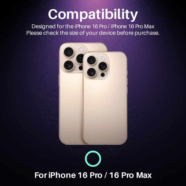 For iPhone 16 Pro / 16 Pro Max NORTHJO Camera Lens Protector CD Veins 3D Tempered Glass Film(Purple) - free shipping - PMC Jewellery - Order now!