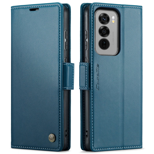 For OPPO Reno12 5G Global CaseMe 023 Butterfly Buckle Litchi Texture RFID Anti-theft Leather Phone Case(Blue) - Reno12 Cases by CaseMe | Online Shopping South Africa | PMC Jewellery | Buy Now Pay Later Mobicred