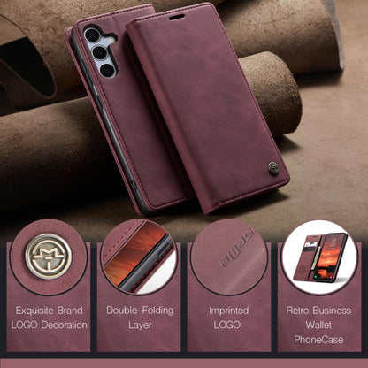 For Samsung Galaxy S25+ 5G CaseMe 013 Multifunctional Horizontal Flip Leather Phone Case(Red) - Galaxy S25+ 5G Cases by CaseMe | Online Shopping South Africa | PMC Jewellery | Buy Now Pay Later Mobicred