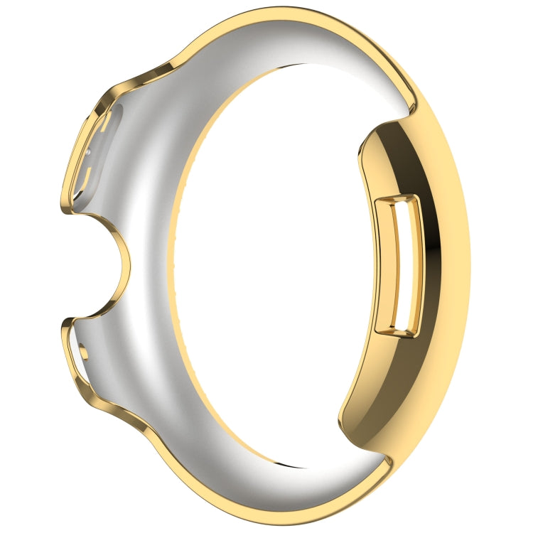For Google Pixel Watch 3 45mm Diamond Electroplated PC Half Coverage Watch Protective Case(Gold) - Watch Cases by PMC TechLife | Online Shopping South Africa | PMC TechLife | Buy Now Pay Later Mobicred