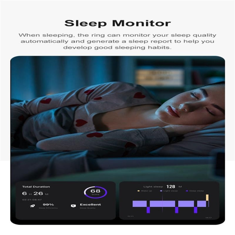 R09 SIZE 13 Smart Ring, Support Heart Rate / Blood Oxygen / Sleep Monitoring / Multiple Sports Modes(Black) - Smart Rings / Smart Telephones by PMC TechLife | Online Shopping South Africa | PMC TechLife | Buy Now Pay Later Mobicred