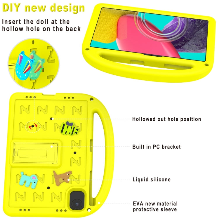 For Honor Pad X8a / X9 2024 Cartoon Sparrow EVA Shockproof Tablet Case(Yellow) - Honor by PMC TechLife | Online Shopping South Africa | PMC TechLife | Buy Now Pay Later Mobicred