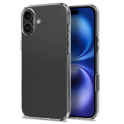 For iPhone 16 NORTHJO 4 in 1 TPU Phone Case with Screen Film and Lens Film and Camera Control Button Cover(Clear) - iPhone 16 Cases by NORTHJO | Online Shopping South Africa | PMC Jewellery | Buy Now Pay Later Mobicred