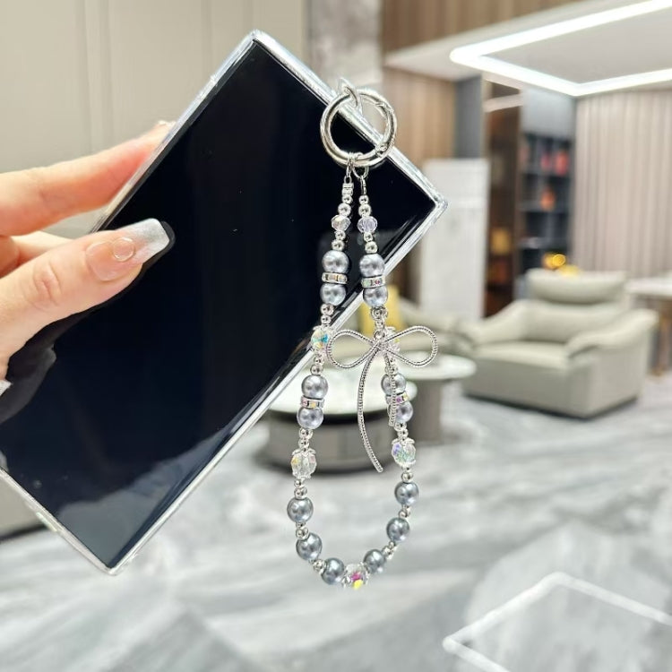 For Samsung Galaxy S25+ 5G Little Fresh Bow Bracelet Chain TPU Phone Case(Black) - Galaxy S25+ 5G Cases by PMC Jewellery | Online Shopping South Africa | PMC Jewellery | Buy Now Pay Later Mobicred