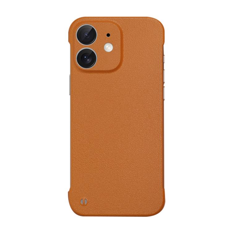 For iPhone 11 Frameless Litchi Texture PC Phone Case(Orange) - free shipping - PMc TechLife - Order now!