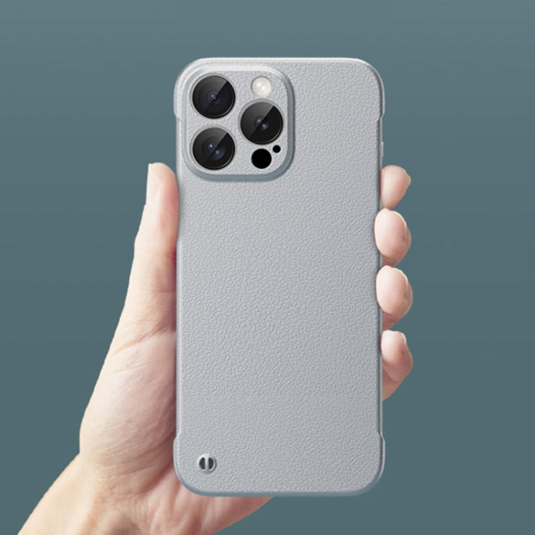 For iPhone 13 Pro Frameless Litchi Texture PC Phone Case(Orange) - iPhone 13 Pro Cases by PMc TechLife | Online Shopping South Africa | PMc TechLife | Buy Now Pay Later Mobicred