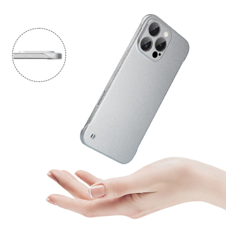 For iPhone 13 Frameless Litchi Texture PC Phone Case(Orange) - free shipping - PMc TechLife - Order now!