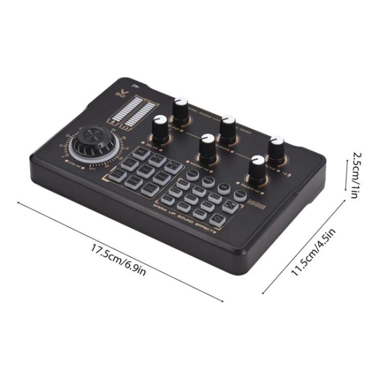 V80 For Mobile Phone Computer Portable Live Streaming Karaoke Sound Card Mixer - Live Sound Effects Processors by PMC TechLife | Online Shopping South Africa | PMC TechLife | Buy Now Pay Later Mobicred