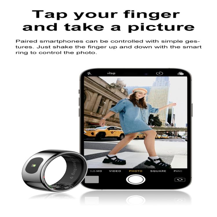 R08 SIZE 7 Smart Ring, Support Heart Rate / Blood Oxygen / Sleep / Multiple Sports Modes(Gold) - free shipping - PMC TechLife - Order now!