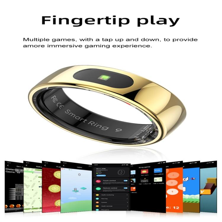 R08 SIZE 7 Smart Ring, Support Heart Rate / Blood Oxygen / Sleep / Multiple Sports Modes(Gold) - free shipping - PMC TechLife - Order now!