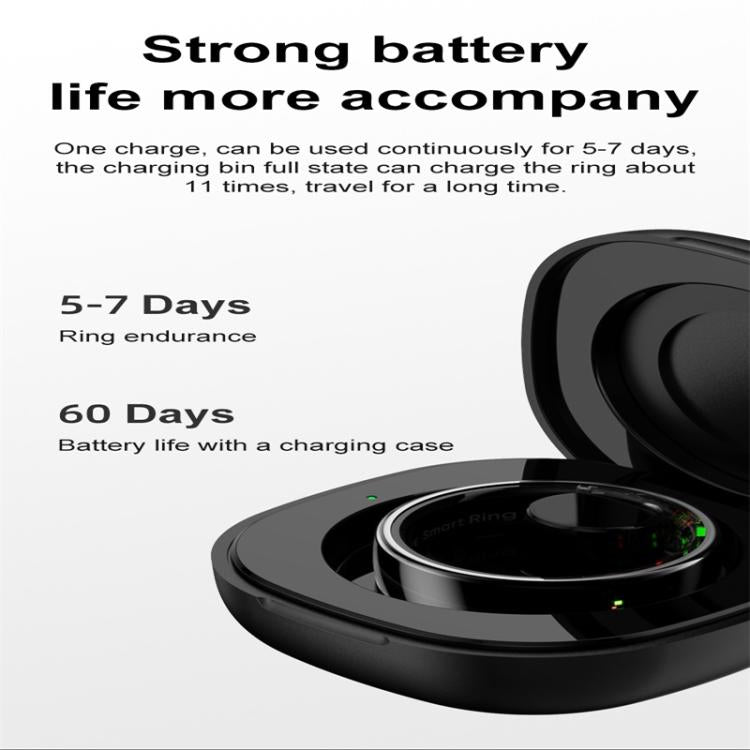 R08 SIZE 7 Smart Ring, Support Heart Rate / Blood Oxygen / Sleep / Multiple Sports Modes(Silver) - free shipping - PMC TechLife - Order now!