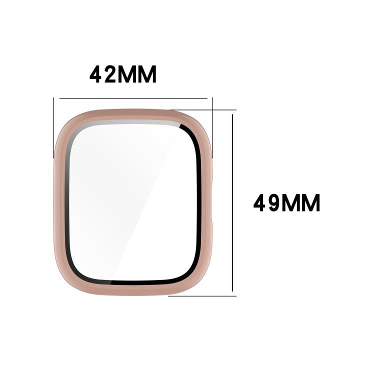 For Lexin Watch 3 Tempered Film Integrated PC Watch Protective Case(Cherry Pink) - Watch Case by PMC TechLife | Online Shopping South Africa | PMC TechLife | Buy Now Pay Later Mobicred
