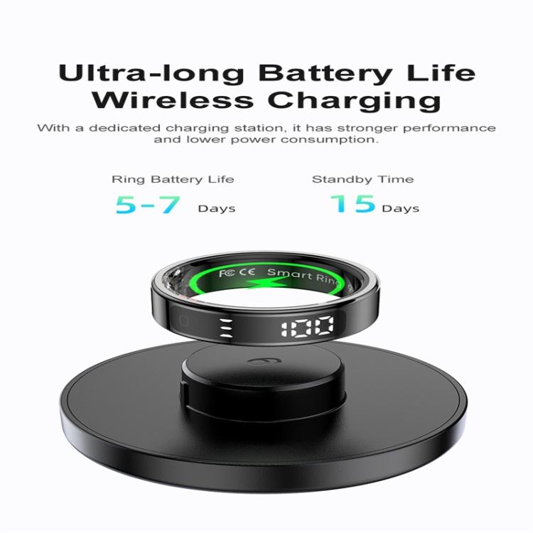 R11 SIZE 12 Smart Ring, Support Heart Rate / Blood Oxygen / Sleep / Multiple Sports Modes(Rose Gold) - free shipping - PMC TechLife - Order now!
