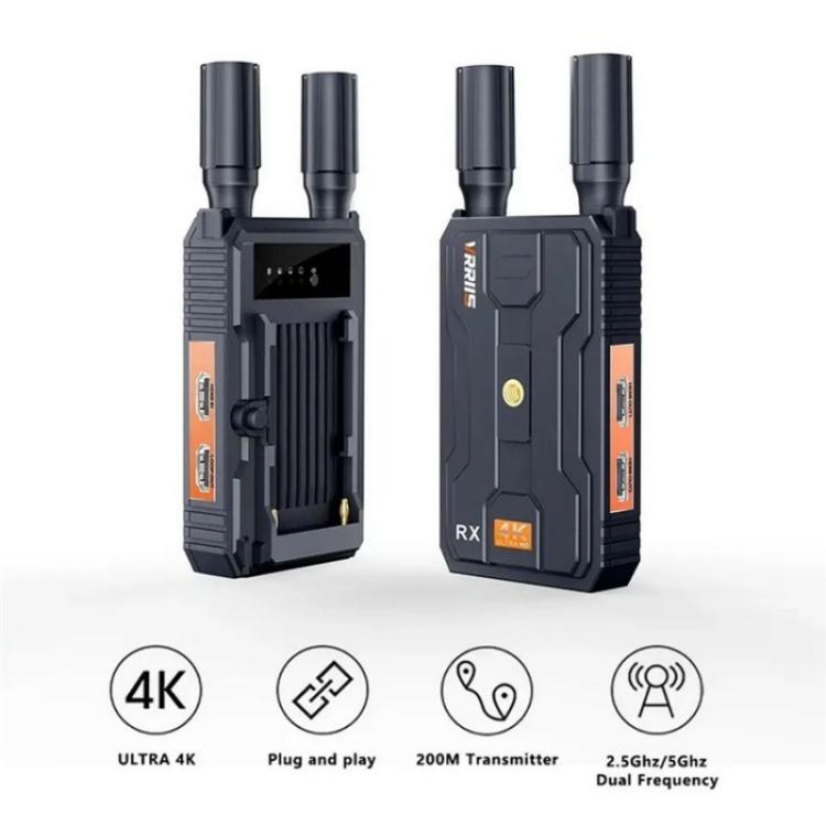 VRRIIS 097 4K HD Video HDMI Wireless Extender Kit Audio Video Wireless Transmitter Receiver, Plug:AU Plug - Adapter by PMc TechLife | Online Shopping South Africa | PMc TechLife | Buy Now Pay Later Mobicred