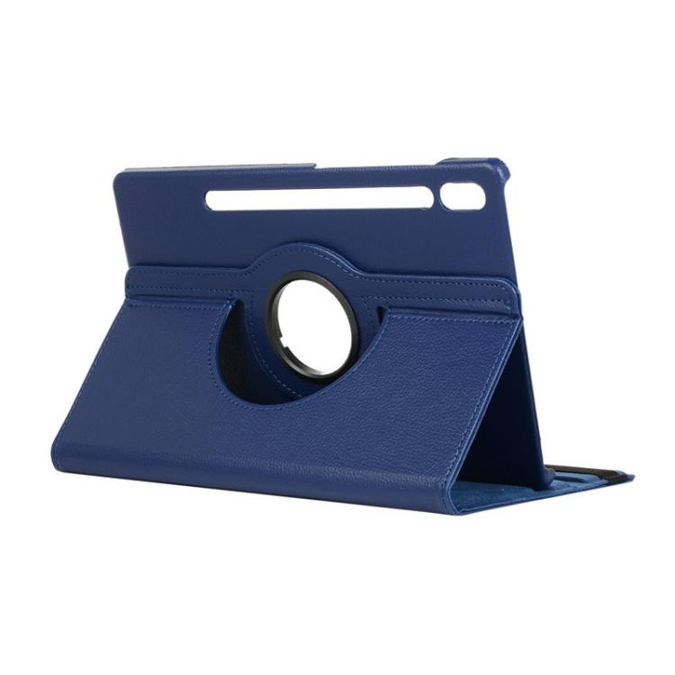 For Samsung Galaxy Tab S10 FE / S9 FE / S9 ENKAY 360 Degree Rotation Litchi Leather Smart Tablet Case(Dark Blue) - free shipping - PMc TechLife - Order now!