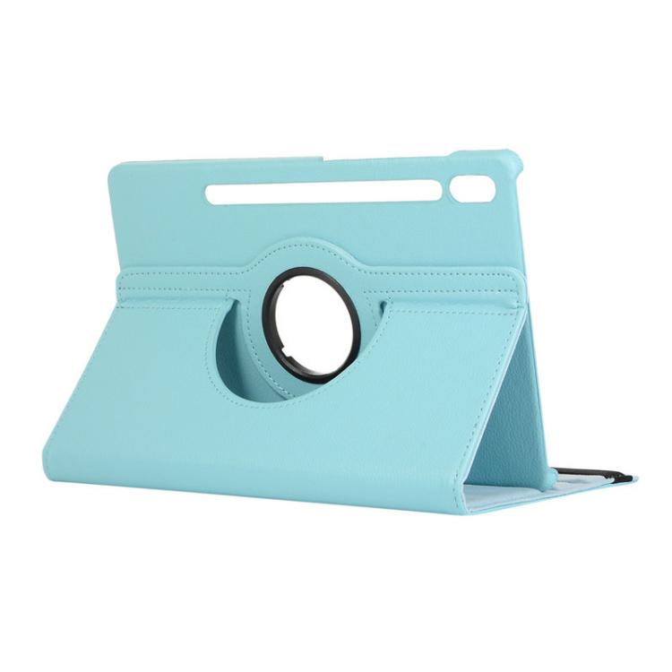 For Samsung Galaxy Tab S10 FE / S9 FE / S9 ENKAY 360 Degree Rotation Litchi Leather Smart Tablet Case(Light Blue) - free shipping - PMc TechLife - Order now!