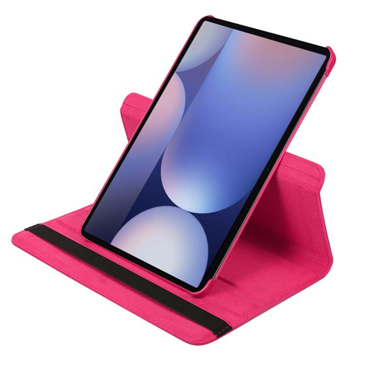 For Samsung Galaxy Tab S10 FE / S9 FE / S9 ENKAY 360 Degree Rotation Litchi Leather Smart Tablet Case(Rose Red) - free shipping - PMc TechLife - Order now!