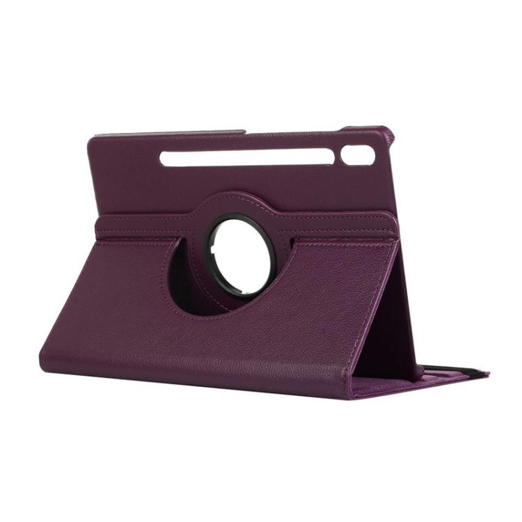 For Samsung Galaxy Tab S10 FE / S9 FE / S9 ENKAY 360 Degree Rotation Litchi Leather Smart Tablet Case(Dark Purple) - free shipping - PMc TechLife - Order now!
