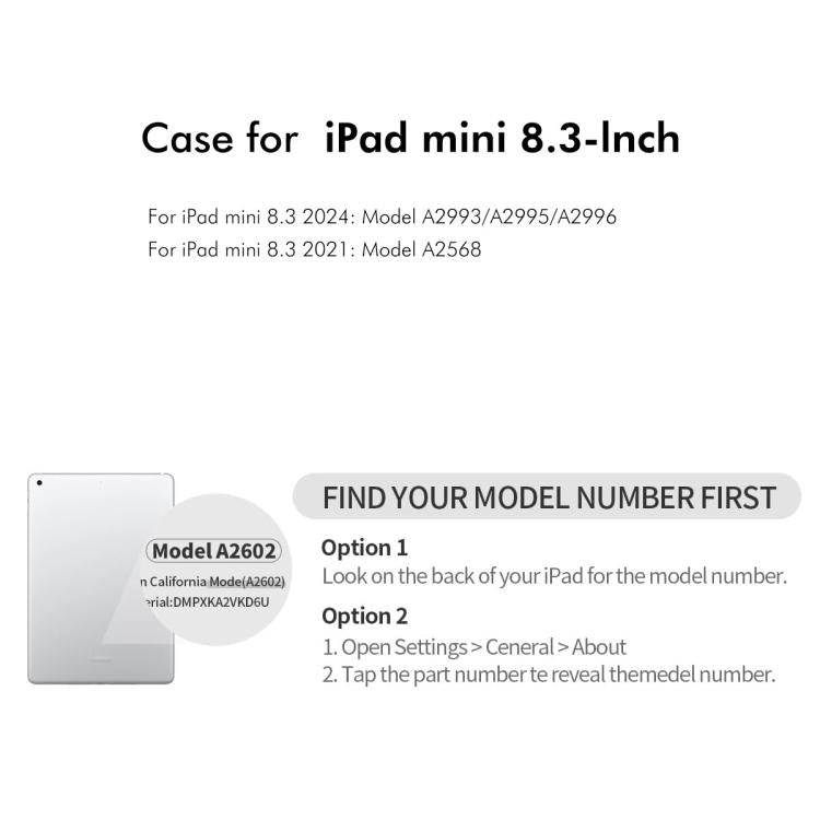 For iPad mini 2024 / mini 6 ENKAY 360 Degree Rotation Litchi Leather Smart Tablet Case(White) - free shipping - PMc TechLife - Order now!