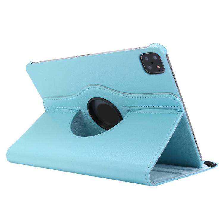 For iPad Pro 11 2024 ENKAY 360 Degree Rotation Litchi Leather Smart Tablet Case(Light Blue) - free shipping - PMc TechLife - Order now!