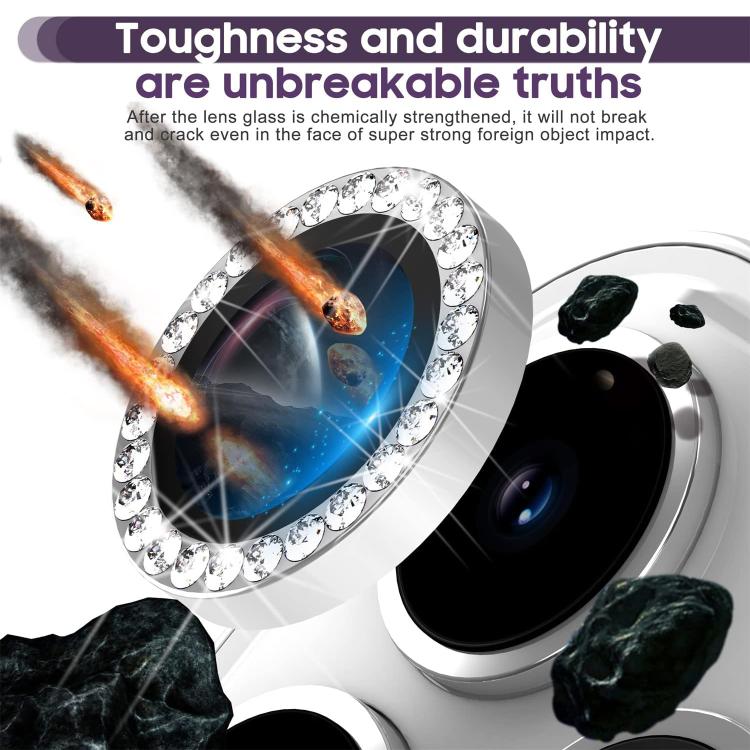For iPhone 17 Air Kalebol Individual Camera Lens Diamond Ring Protector(Black) - iPhone 17 Air Tempered Glass by Kalebol | Online Shopping South Africa | PMC TechLife | Buy Now Pay Later Mobicred