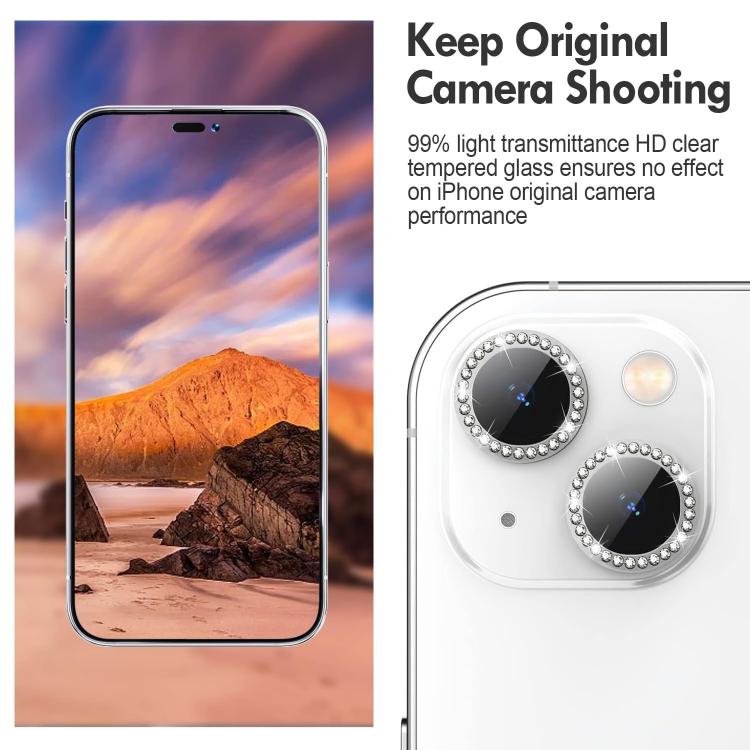 For iPhone 17 Pro Max Kalebol Individual Camera Lens Diamond Ring Protector(Black) - iPhone 17 Pro Max Tempered Glass by Kalebol | Online Shopping South Africa | PMC TechLife | Buy Now Pay Later Mobicred