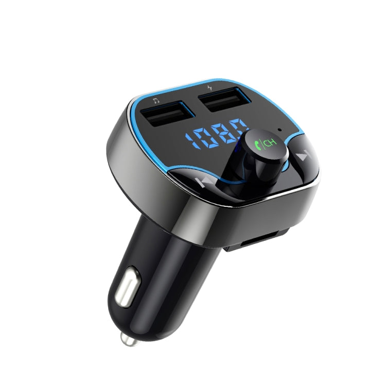 T24FM Transmitter Quick Charge Voice Navigation Car Hands-free Phone Bluetooth MP3 Player Black - Bluetooth Car Kits by PMC Jewellery | Online Shopping South Africa | PMC Jewellery | Buy Now Pay Later Mobicred