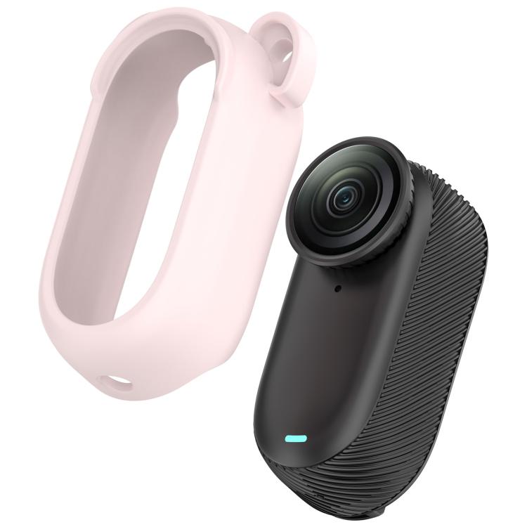 For Insta 360 Go 3S / Go 3  Solid Color Silicone Protective Case(Light Pink) - free shipping - PMC TechLife - Order now!
