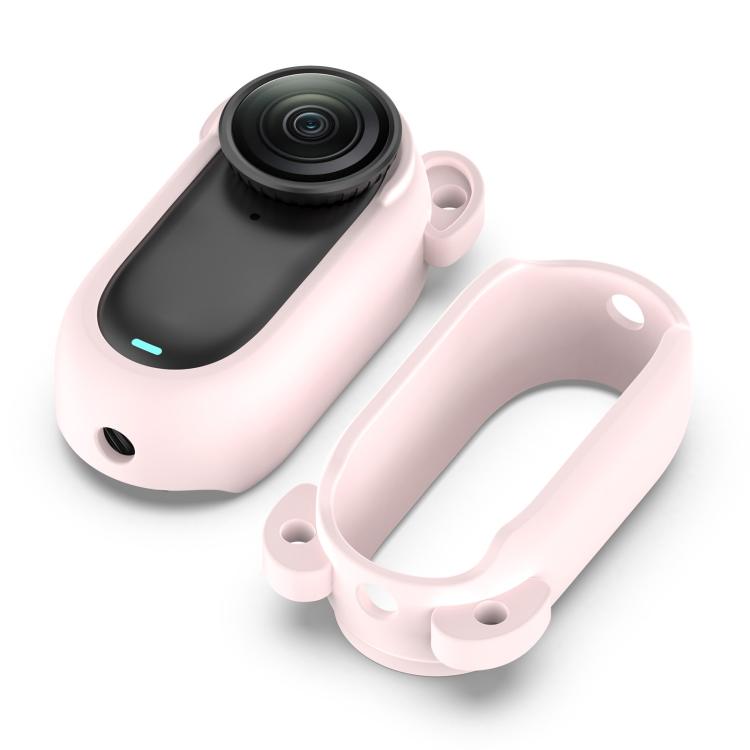 For Insta 360 Go 3S / Go 3  Solid Color Silicone Protective Case(Light Pink) - free shipping - PMC TechLife - Order now!