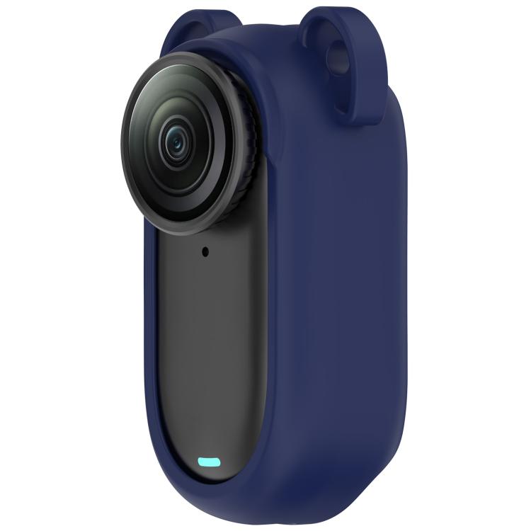 For Insta 360 Go 3S / Go 3  Solid Color Silicone Protective Case(Dark Blue) - free shipping - PMC TechLife - Order now!