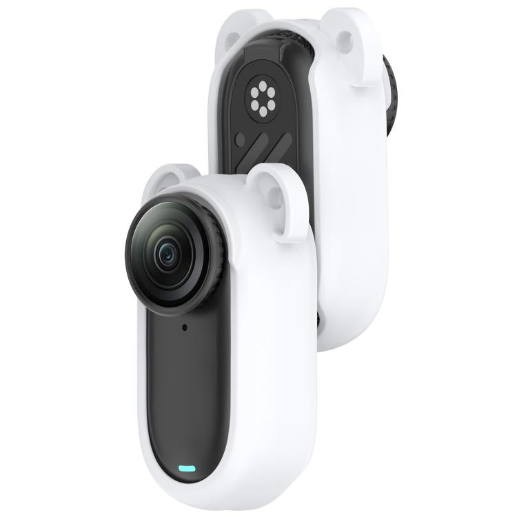 For Insta 360 Go 2 Solid Color Silicone Protective Case(White) - free shipping - PMC TechLife - Order now!