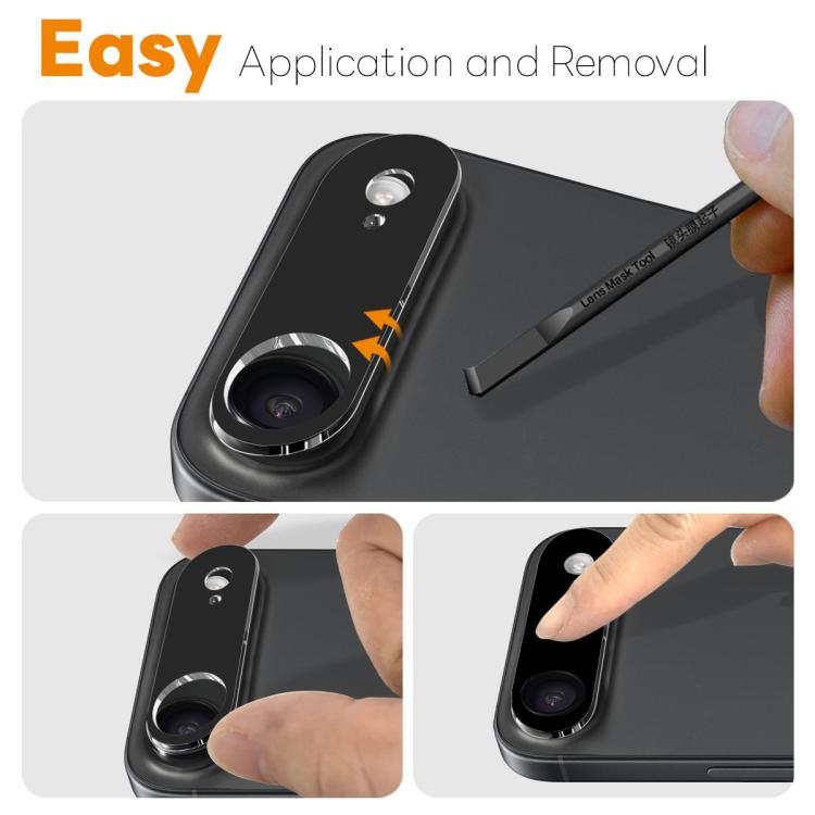 For iPhone 17 Air NORTHJO Camera Lens Protector 3D HD Tempered Glass Film(Black) - iPhone 17 Air Cases by NORTHJO | Online Shopping South Africa | PMC TechLife | Buy Now Pay Later Mobicred