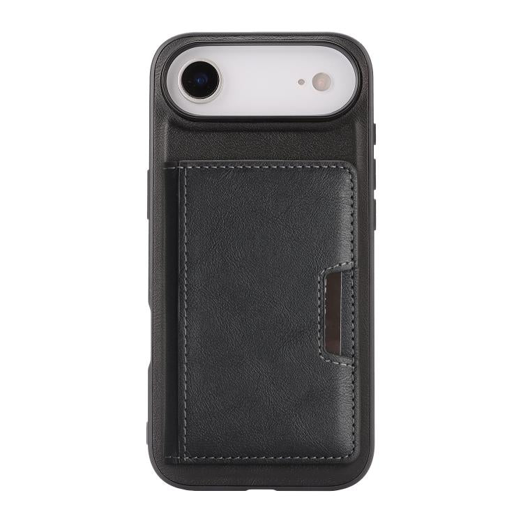 For iPhone 17 Air Kalebol Strong MagSafe Magnetic Two-Fold Card Bag Leather Phone Case(Black) - iPhone 17 Air Cases by Kalebol | Online Shopping South Africa | PMC TechLife | Buy Now Pay Later Mobicred