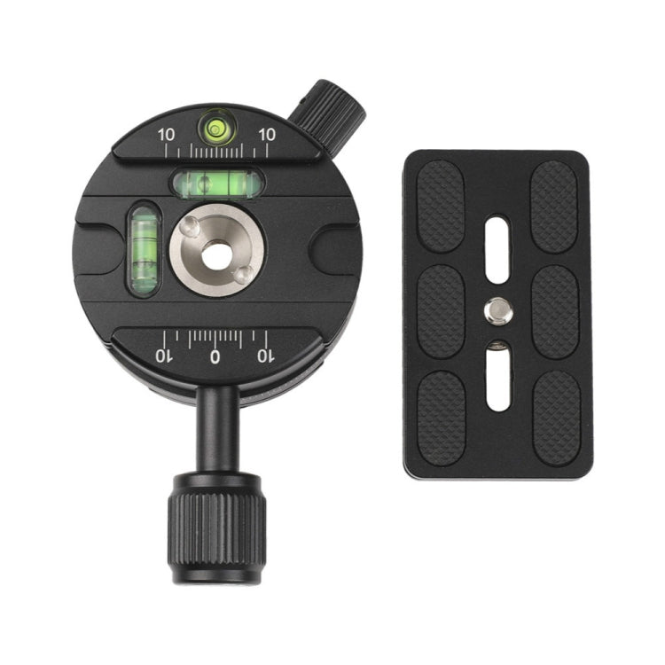 X-64 Professional Camera Tripod Monopod Panoramic Panorama Head with Quick Release Plate - Tripod Heads by PMC TechLife | Online Shopping South Africa | PMC TechLife | Buy Now Pay Later Mobicred