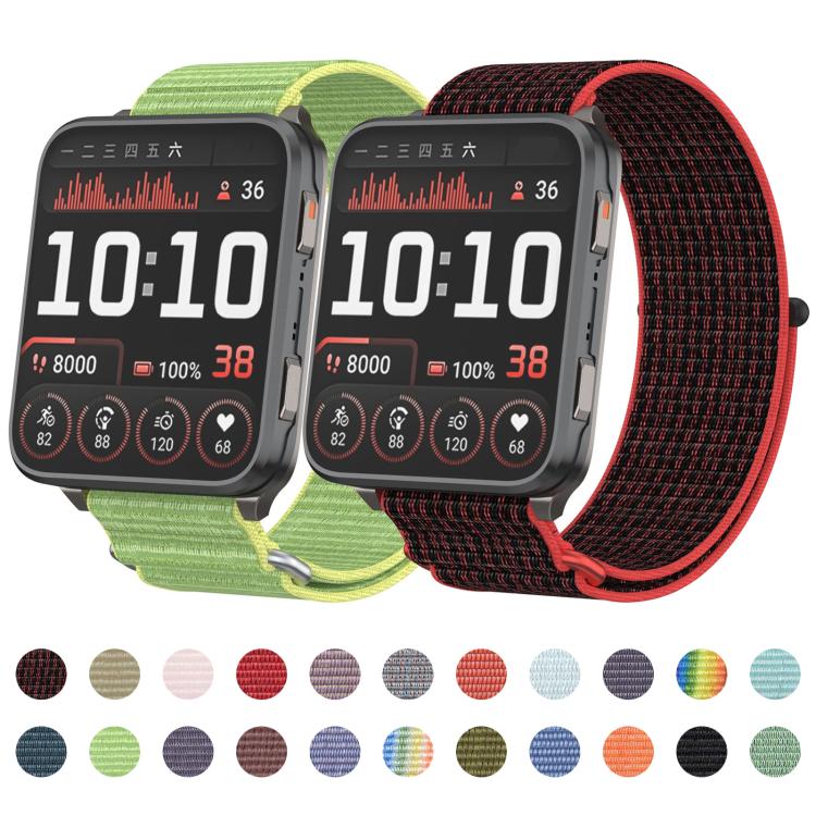 For Garmin Venu X1 Two Section Metal Ring Nylon Hook and Loop Fastener Watch Band(Dark Misty Gray) - free shipping - PMC TechLife - Order now!
