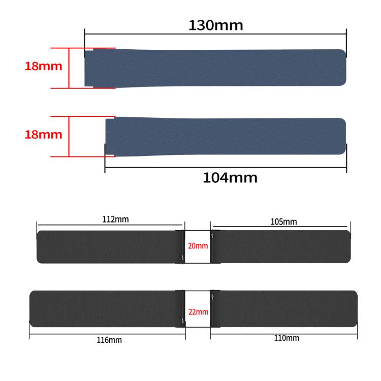 22mm Lychee Texture Soft Magnetic Silicone Watch Band(Stone Color) - free shipping - PMC TechLife - Order now!