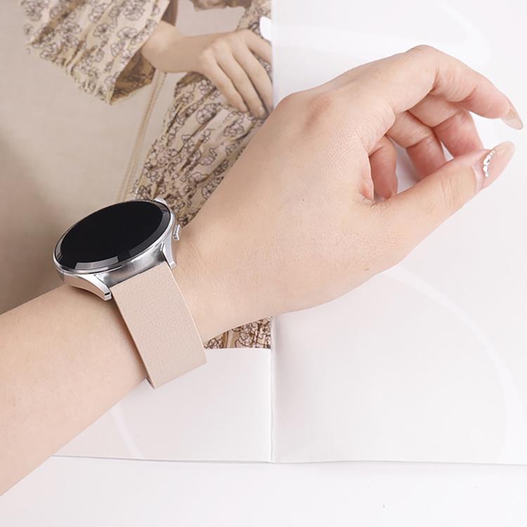 20mm Lychee Texture Soft Magnetic Silicone Watch Band(Pink Starlight) - free shipping - PMC TechLife - Order now!