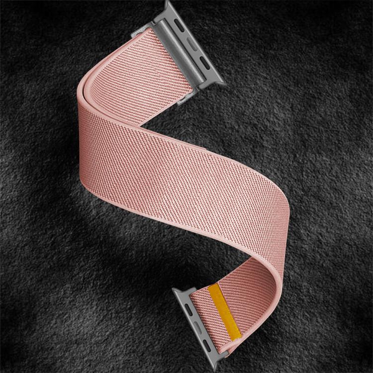 For Apple Watch 46mm / 49mm / 45mm / 44mm Adjustable Single Loop Elastic Nylon Watch Band(Pink) - free shipping - PMC TechLife - Order now!