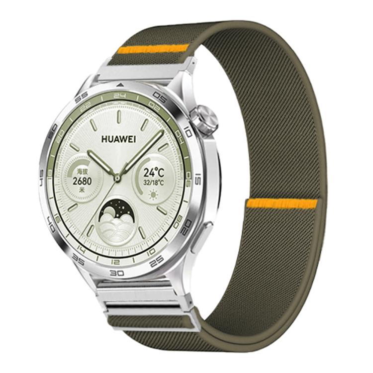 18mm Adjustable Single Loop Elastic Nylon Watch Band(Army Green) - free shipping - PMC TechLife - Order now!