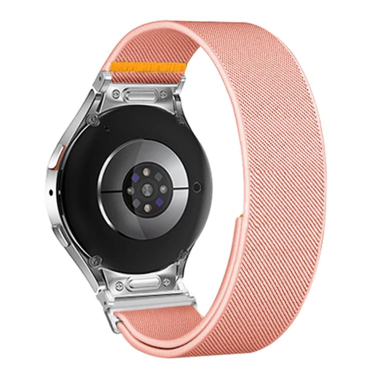 For Samsung Galaxy Watch FE / 7 / 6 / 5 / 4 Adjustable Single Loop Elastic Nylon Watch Band(Pink) - free shipping - PMC TechLife - Order now!