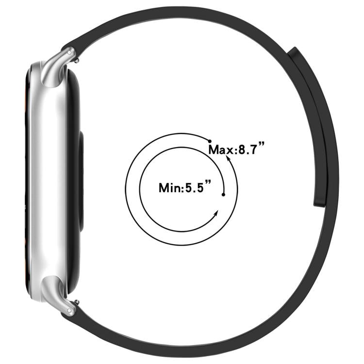 12mm Striped Soft Magnetic Silicone Watch Band(White) - free shipping - PMC TechLife - Order now!
