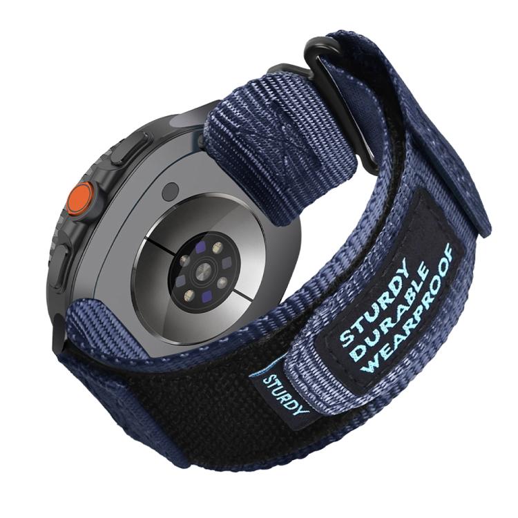 For Samsung Galaxy Watch8 / Watch8 Classic Two Sections Nylon Hook And Loop Fastener Watch Band(Blue) - free shipping - PMC TechLife - Order now!