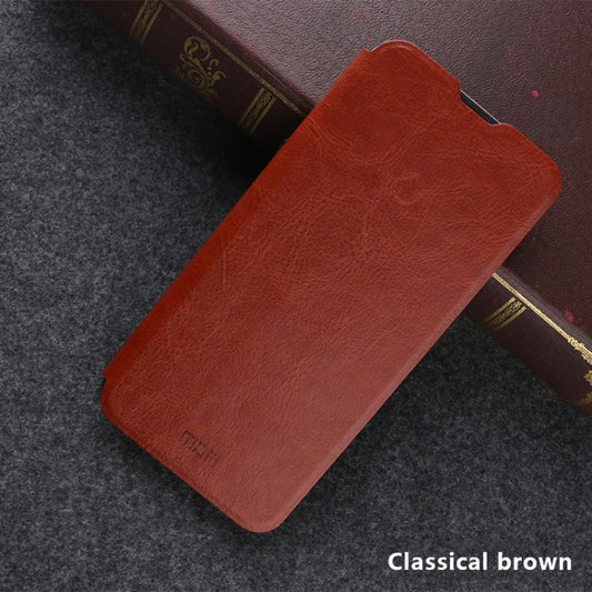 MOFI Rui Series Classical Leather Flip Leather Case with Bracket Embedded Steel Plate All-inclusive for OnePlus 7(Classical brown) - OnePlus Cases by MOFI | Online Shopping South Africa | PMC Jewellery