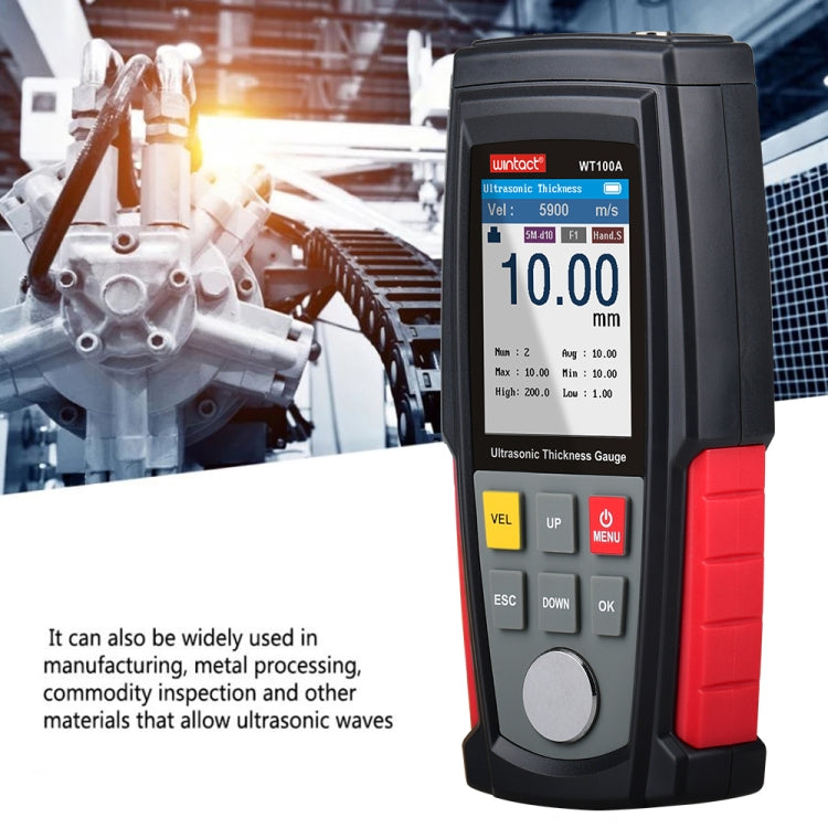 Wintact WT100A Digital Ultrasonic Thickness Gauge Meter Tester USB Charging Digital Thickness Metal Tester High Precision - free shipping - PMC TechLife - Order now!