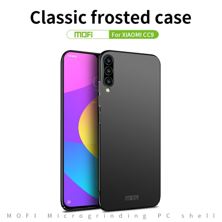 MOFI Frosted PC Ultra-thin Hard Case for Xiaomi CC9(Blue) - Xiaomi Cases by MOFI | Online Shopping South Africa | PMC Jewellery