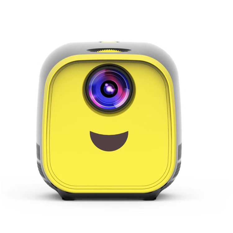 L1 Children Projector Mini LED Portable Home Speaker Projector, UK Plug(Yellow) - LED Projector by PMC Jewellery | Online Shopping South Africa | PMC Jewellery | Buy Now Pay Later Mobicred